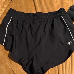 Fabletics  Women's Black and White Athletic Shorts